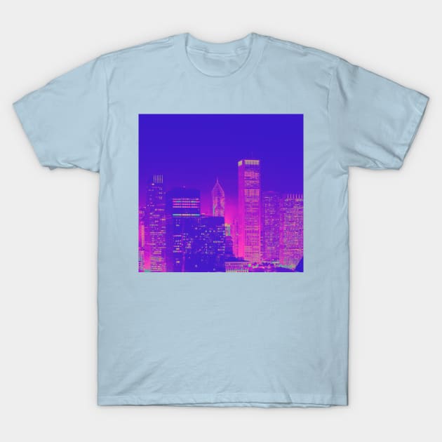 80s Neon City Views T-Shirt by 80snerd